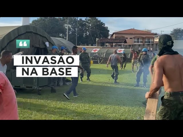 URGENTE! Invasão na Base Temporária de Operações de Paz – Tropa de Choque acionada