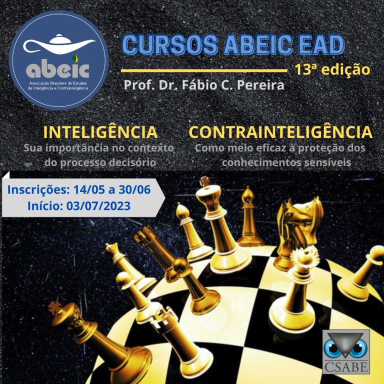 13ª Edição de Cursos de Inteligência e Contrainteligência da ABEIC: Ferramentas Cruciais no Contexto Atual