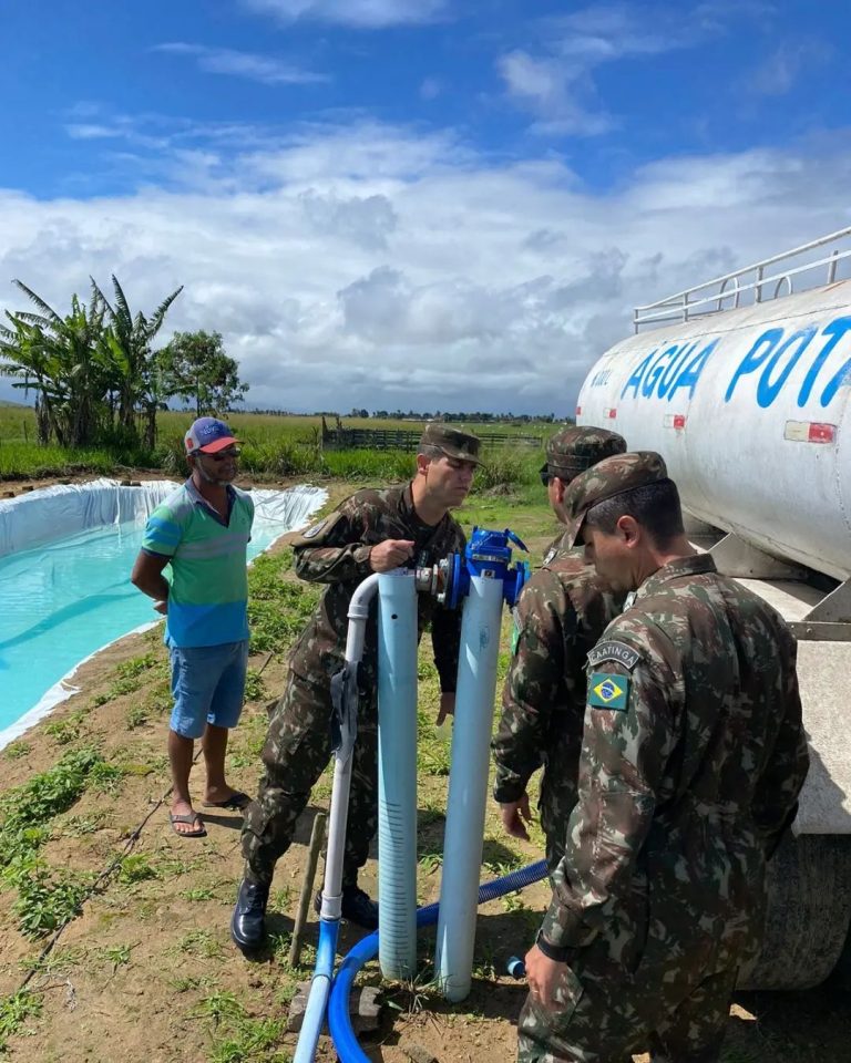 Exército Brasileiro intensifica a fiscalização na distribuição de água no semiárido alagoano