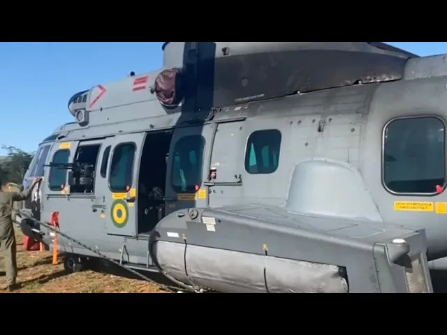 Preservando um helicóptero de combate – Medidas de segurança