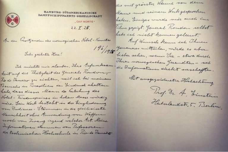Albert Einstein e Marechal Rondon: uma amizade inesperada e um Prêmio Nobel da Paz não conquistado