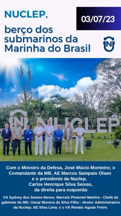 Ministro da Defesa e Comandante da Marinha visitam a NUCLEP

Nesta segunda- feir...