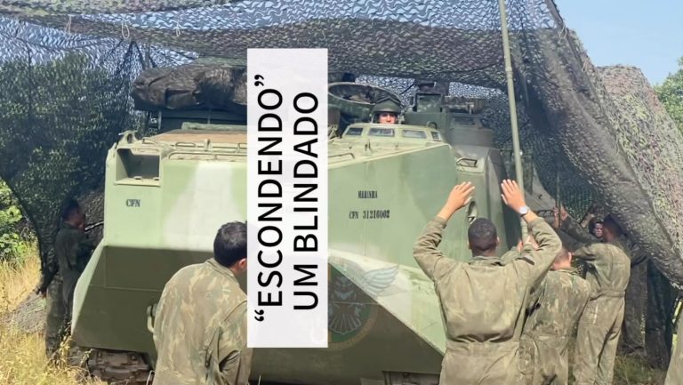 Porque “esconder “ um blindado em uma rede de camuflagem?

A técnica de camuflag...