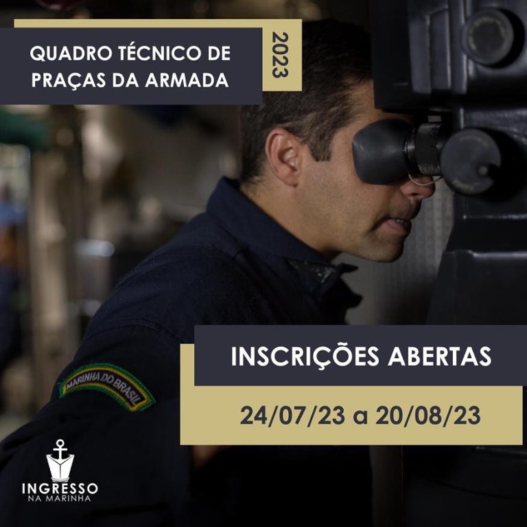 Inscrições Abertas: Marinha Oferece Oportunidades no Quadro Técnico de Praças da Armada