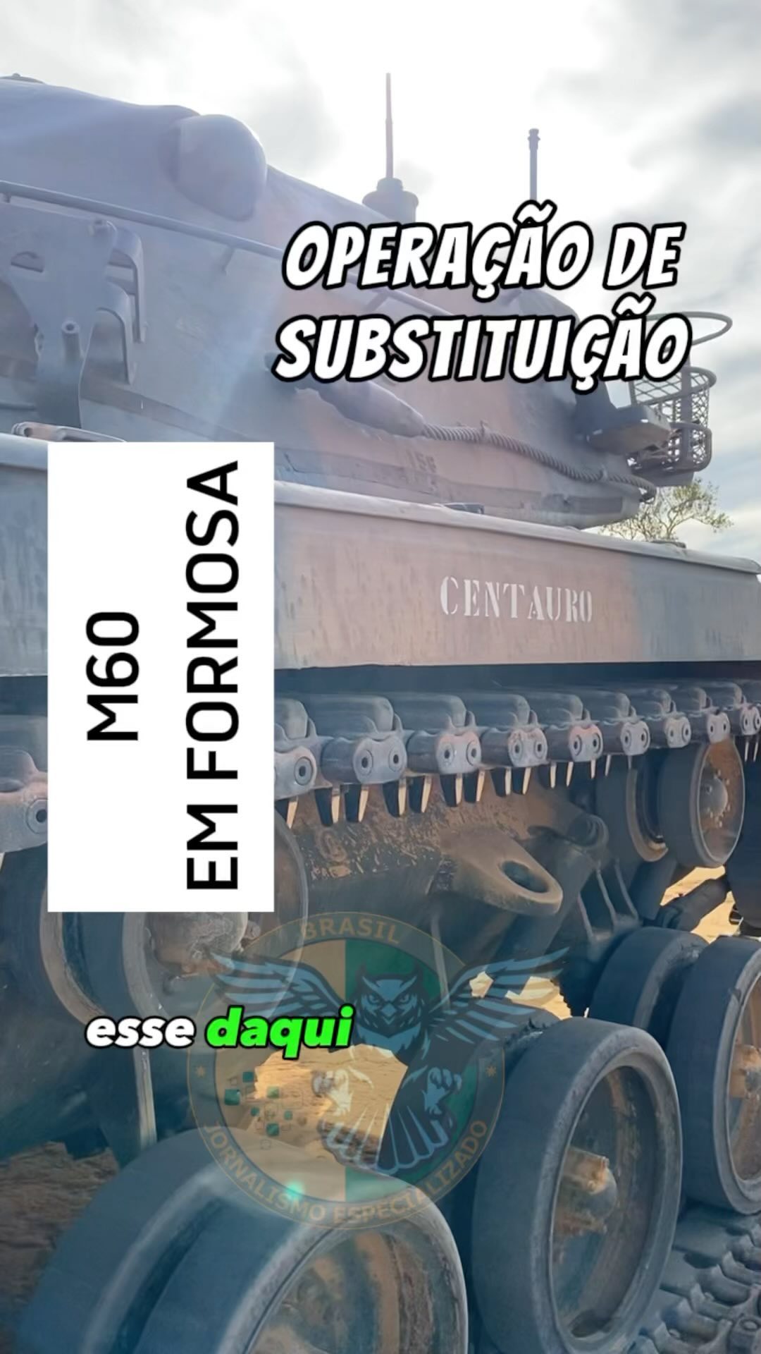 M60 do Exército Brasileiro no Exercício Formosa 2023 - Operação de Substituição...