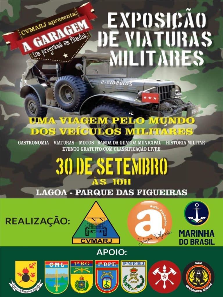 Revivendo a História: Veículos Militares Antigos em Exposição no RJ