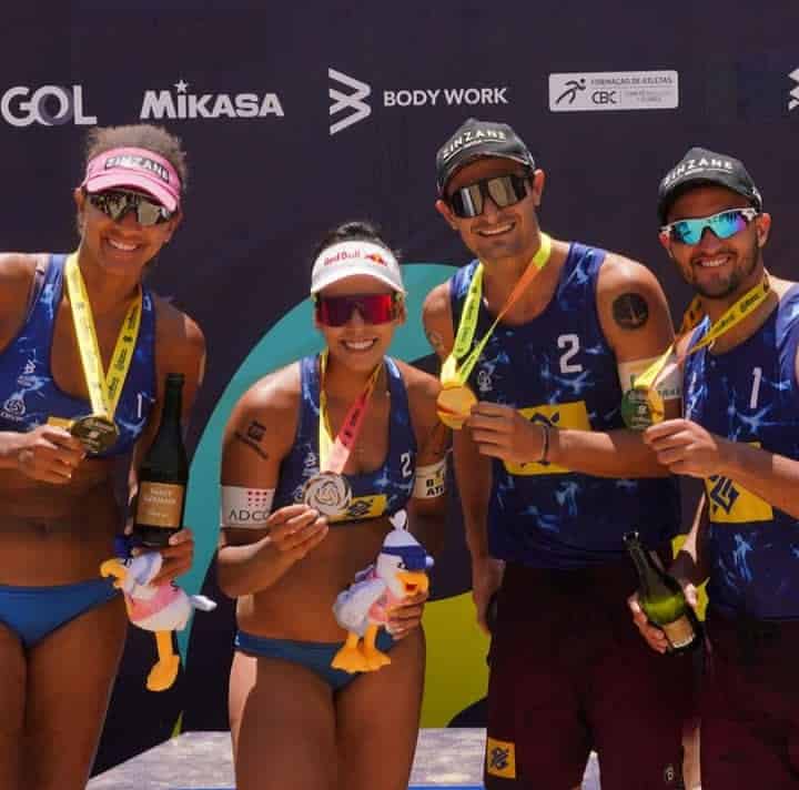 Brilho no Vôlei de Praia: Atletas da Marinha Dominam o Pódio em Fortaleza
