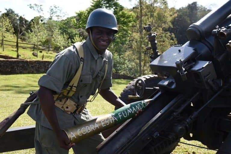 Encenação do 1º Tiro de Artilharia da FEB na 2ª Guerra Mundial