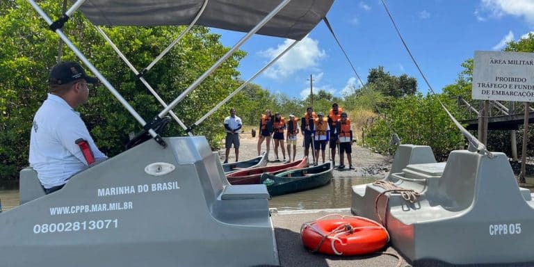 Grupos Escoteiros do Mar Participam de Treinamento de Canoagem no Rio Paraíba com Apoio da Capitania dos Portos