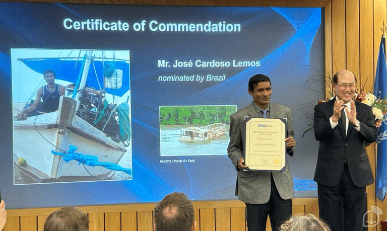 Pescador Brasileiro José Cardoso Lemos Honrado com Prêmio da IMO por Ato de Bravura no Mar