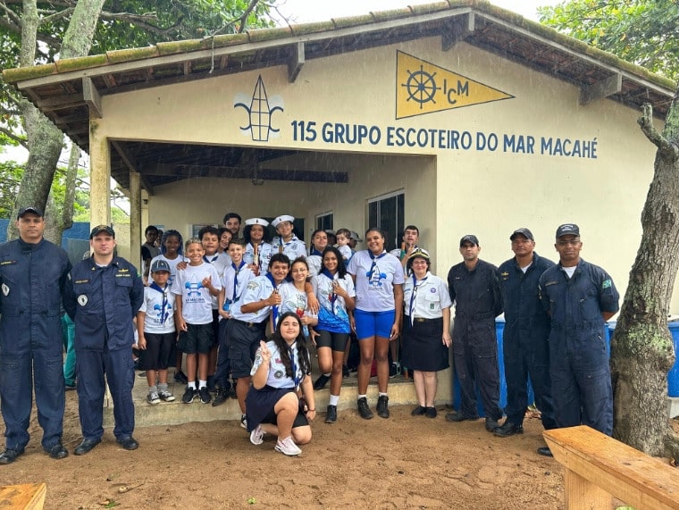 Capitania dos Portos de Macaé Encerra o Ano com Atividade Educativa Junto ao 115º Grupo de Escoteiros do Mar
