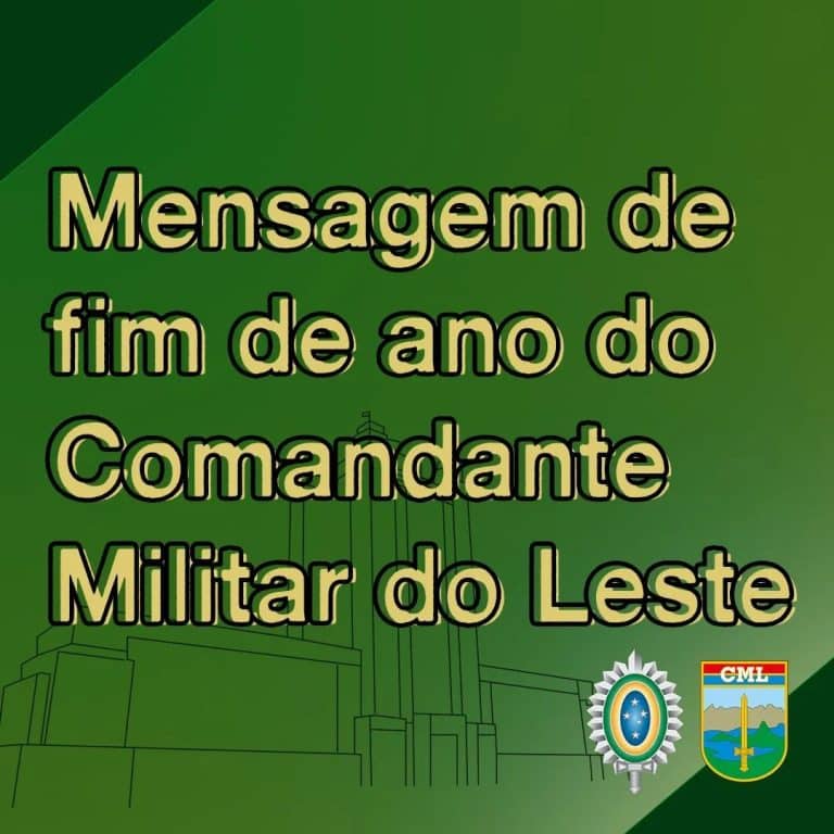 Mensagem do General Kleber Nunes de Vasconcellos aos Integrantes do Comando Militar do Leste
