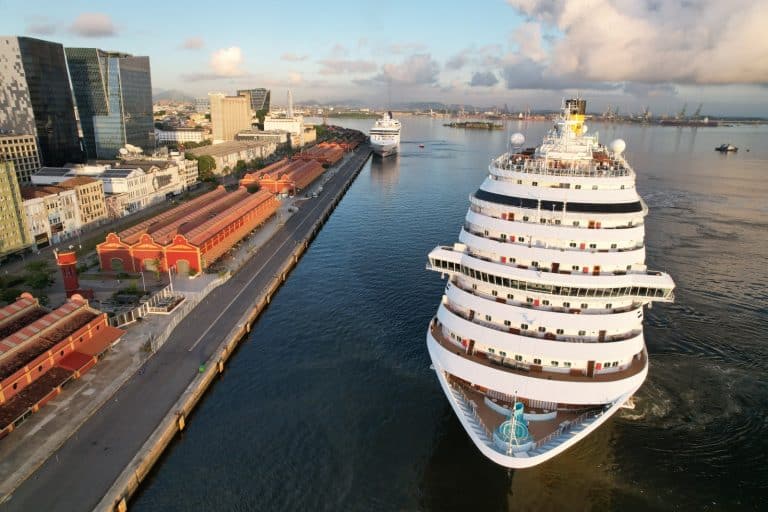 Porto do Rio de Janeiro Recebe Intenso Movimento de Navios de Cruzeiro no Final do Ano