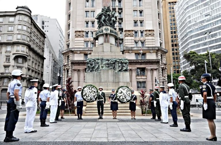 Líderes Militares Celebram os 470 Anos de São Paulo em Ato Cívico no Pateo do Collegio