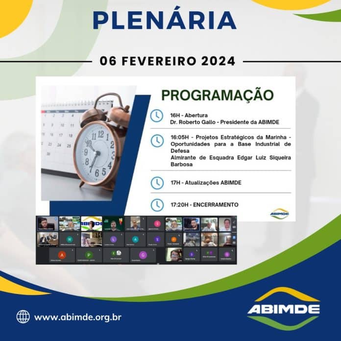 Diretor-Geral do Material da Marinha realiza apresentação em plenária da ABIMDE