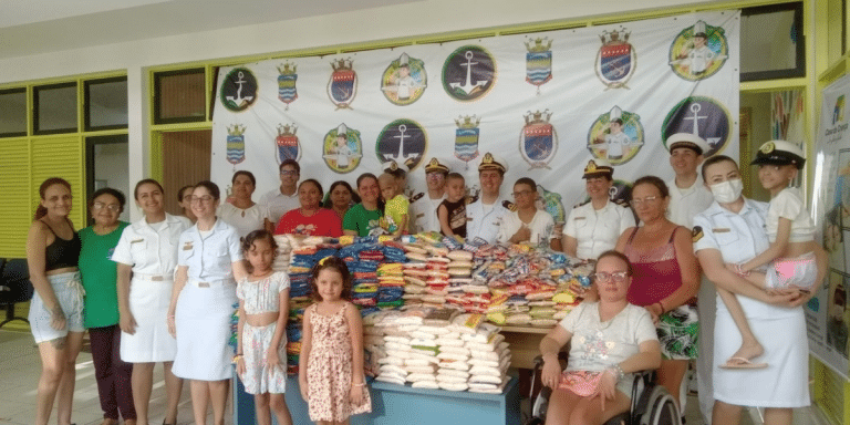 CAPITANIA DOS PORTOS DA PARAÍBA MOBILIZA APOIO COMUNITÁRIO COM DOAÇÃO DE 1 TONELADA DE ALIMENTOS