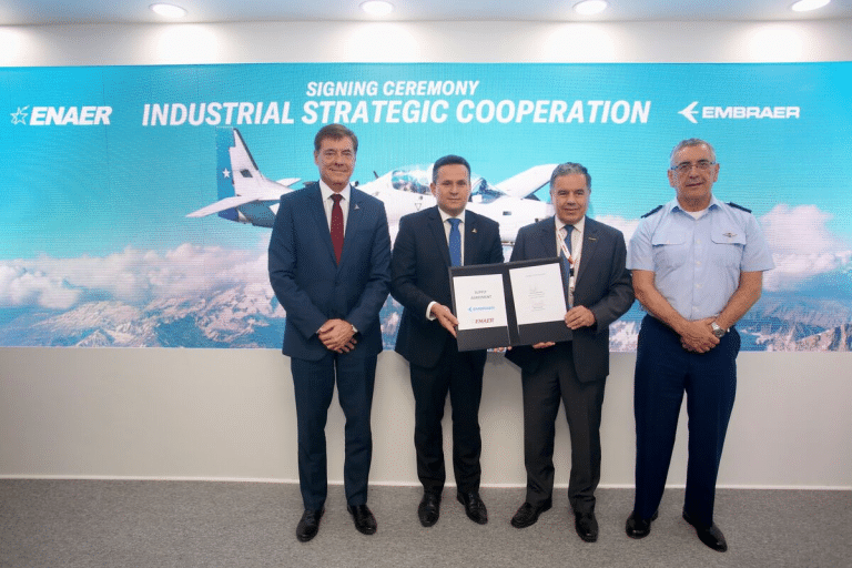 EMBRAER E ENAER REFORÇAM LAÇOS COM NOVO ACORDO DE COOPERAÇÃO NO CHILE
