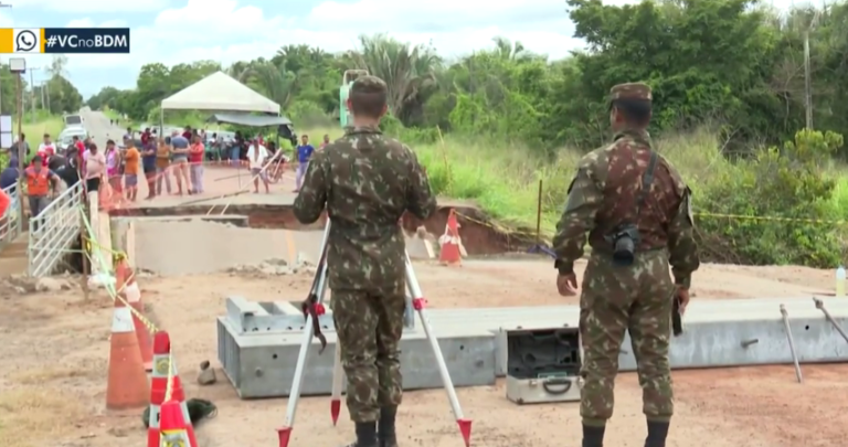 EXÉRCITO BRASILEIRO CONSTRÓI PONTE TEMPORÁRIA NA BR-222 PARA RESTAURAR CONECTIVIDADE