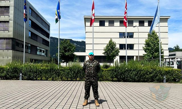 Major Israel do CCOPAB atua como instrutor em curso de observadores da ONU na Suíça