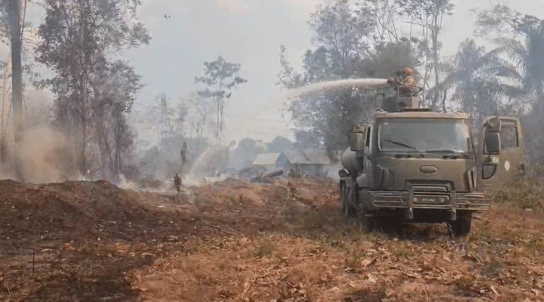 Exército atua no combate a incêndios na Amazônia Oriental