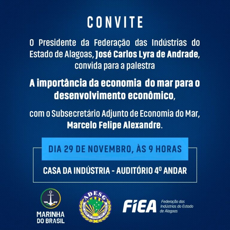 Casa da Indústria de Alagoas recebe palestra sobre o potencial da economia do mar