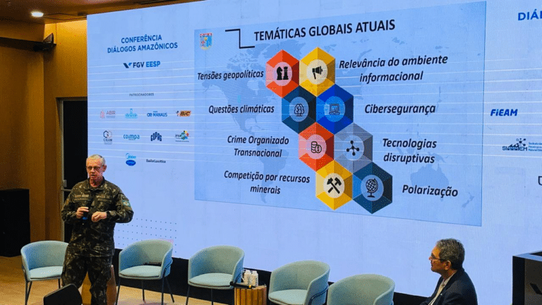 Comando Militar da Amazônia aborda desafios na FGV Diálogos Amazônicos