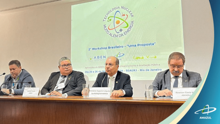 AMAZUL participa de workshop sobre SMRs e sustentabilidade
