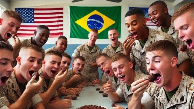 Sabores do Brasil: Marines dos EUA provam e aprovam brigadeiro