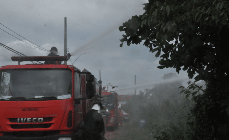 Marinha e Bombeiros treinam juntos contra incêndios florestais