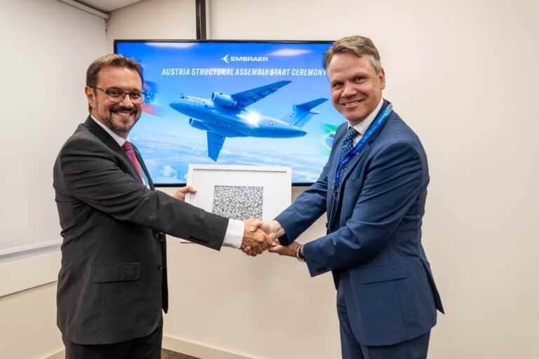 Embraer inicia produção do primeiro C-390 Millennium para a Áustria