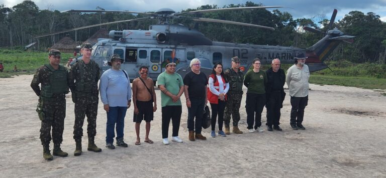 Ministros do STJ acompanham ações militares contra o garimpo na Terra Yanomami