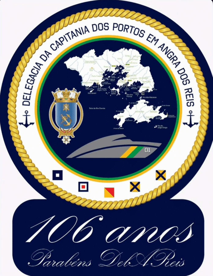 Emblema 106 anos Capitania dos Portos Angra dos Reis.