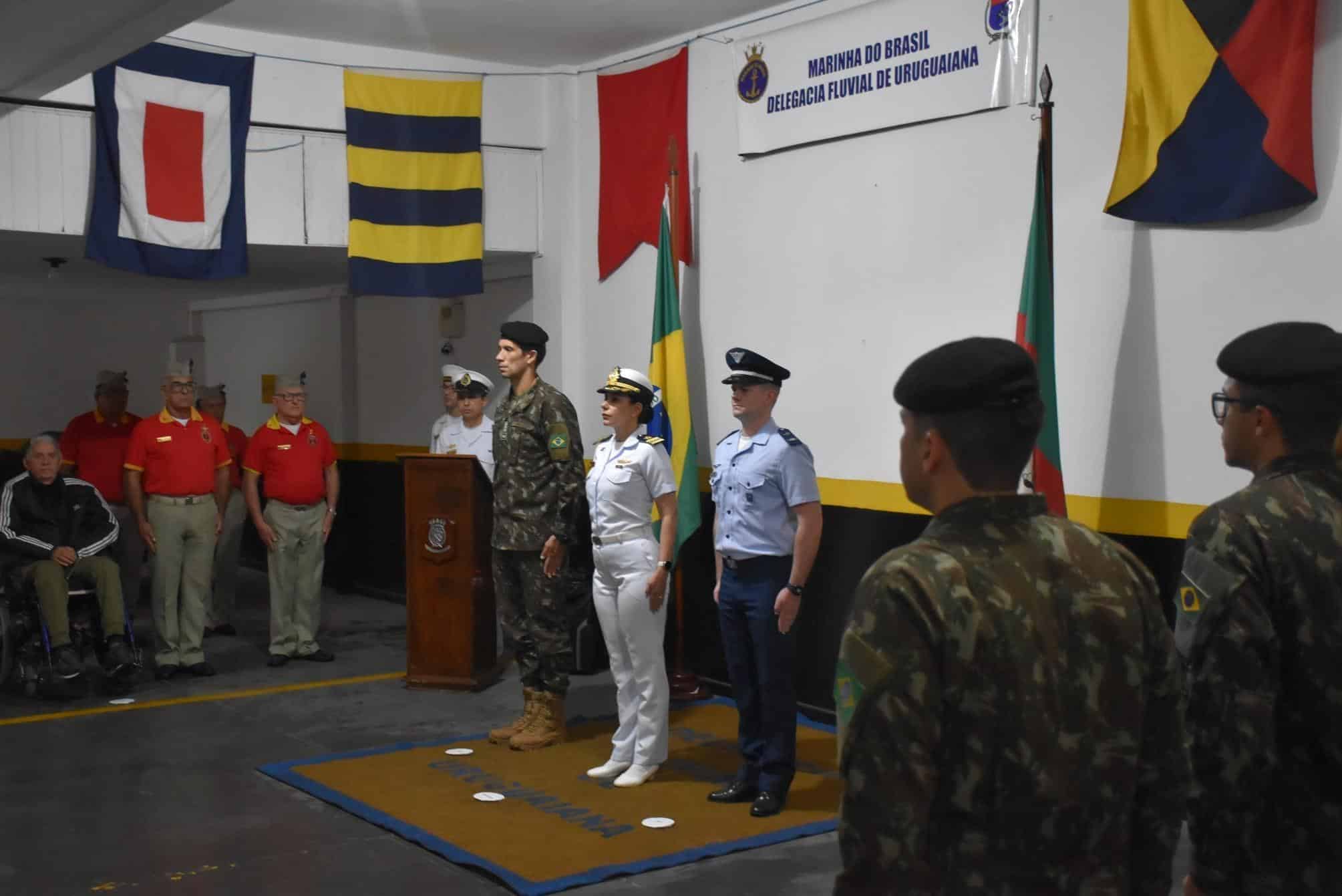 Cerimônia militar na Marinha do Brasil, Uruguaiana.