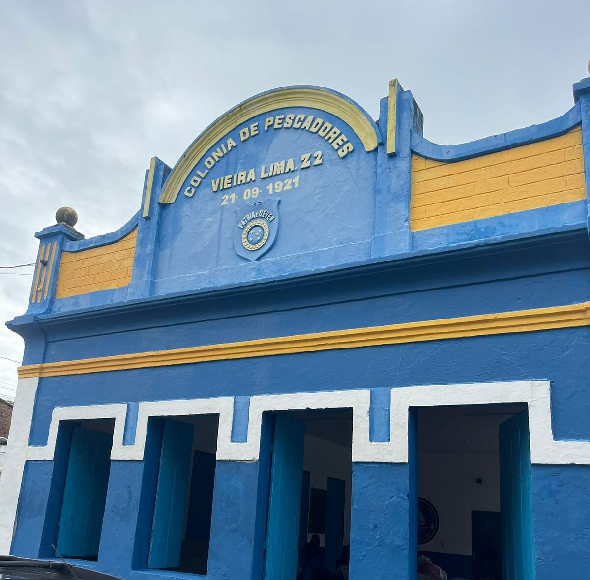 Fachada da Colônia de Pescadores Vieira Lima Z2.