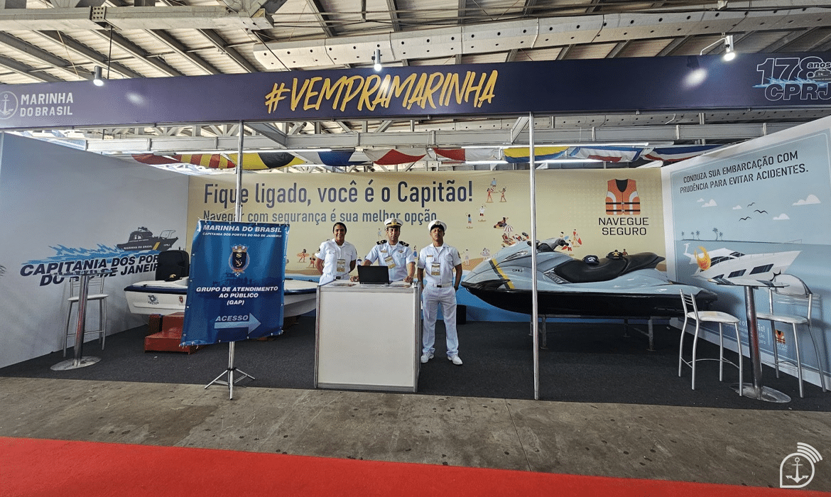 Stand da Marinha no evento #VemPraMarinha.