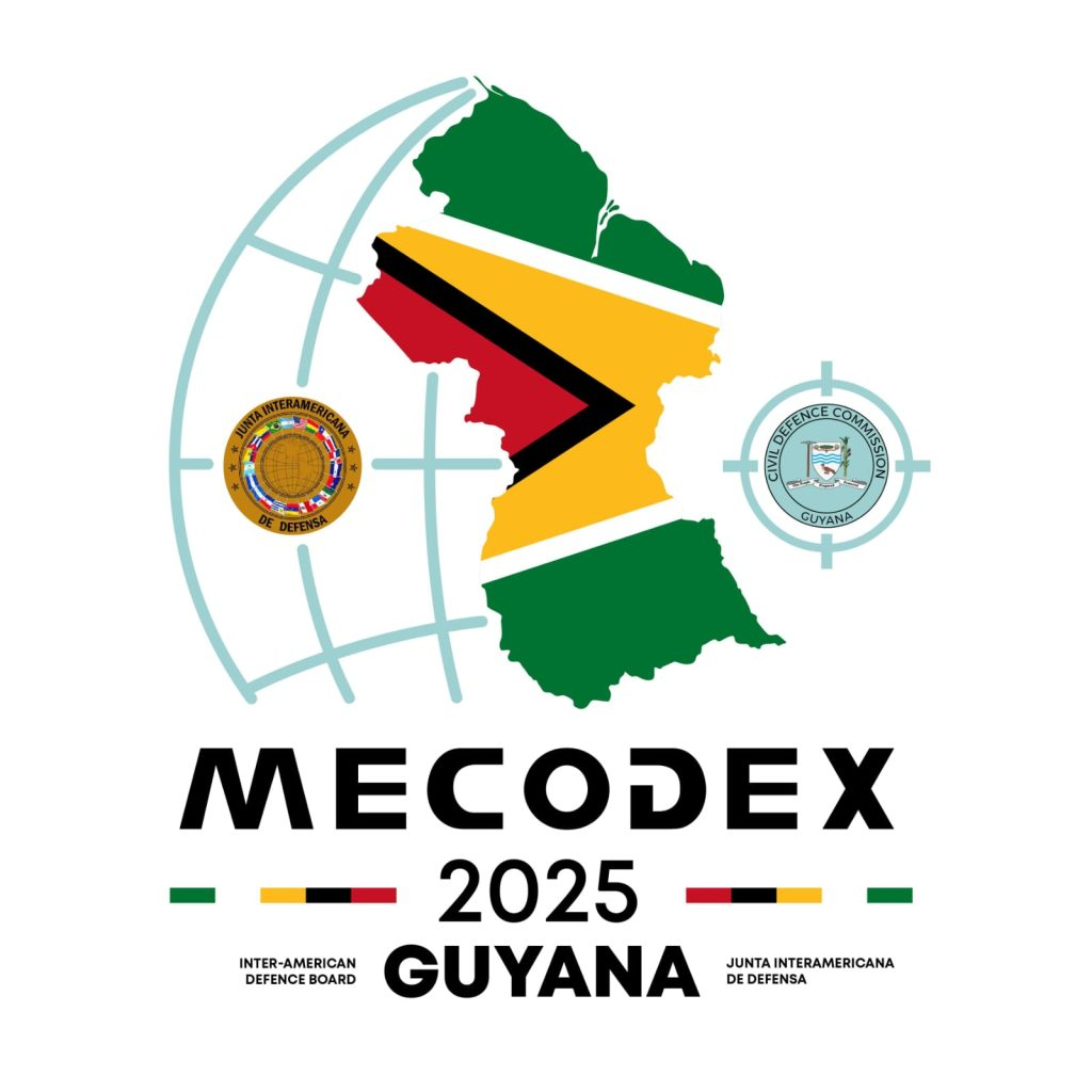 Logo do MECODEX 2025 na Guiana.
