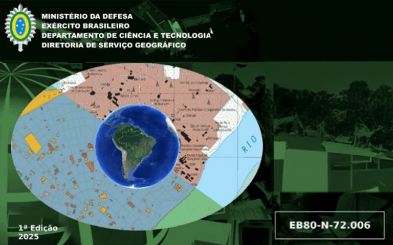 Mapa geográfico do Exército Brasileiro, 1ª Edição 2025.