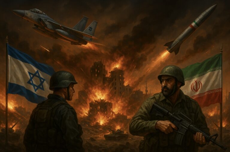Soldados e conflito entre Israel e Irã