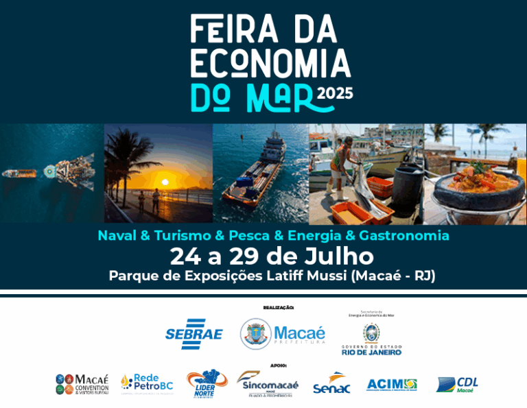 Feira da Economia do Mar 2025 em Macaé, RJ.